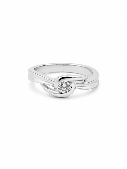 Anneau Cianfrone Gioielli Femme Solitario in Or Diamante 0.20 Ct ANOR-88-198 - ANOR-88-198